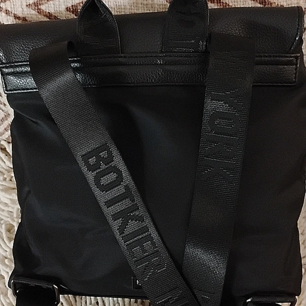 Botkier Black Nylon Backpack with Leather Accents